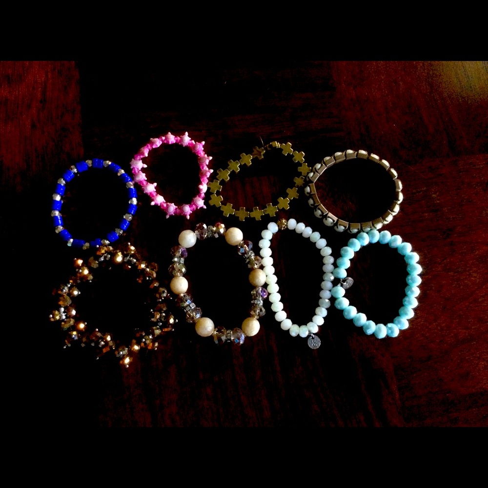 Jewelry Box clean out, 8 bracelets